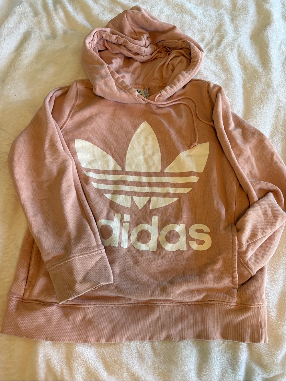 adidas Trefoil Hoodie in Light Pink
